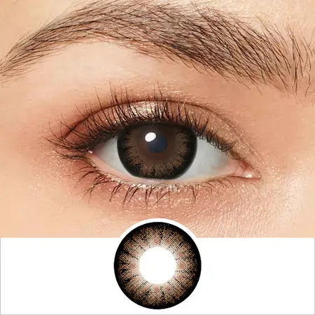 لنز تماسی رنگی قهوه ای شکلاتی