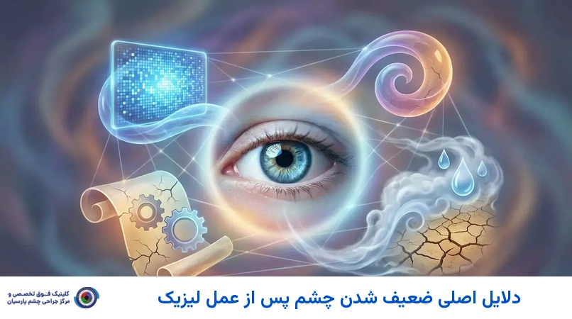 دلایل اصلی ضعیف شدن چشم پس از عمل لیزیک