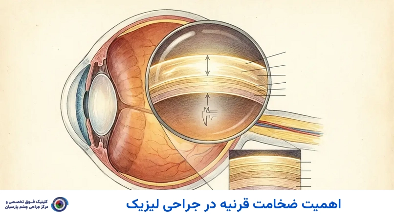 اهمیت ضخامت قرنیه در جراحی لیزیک